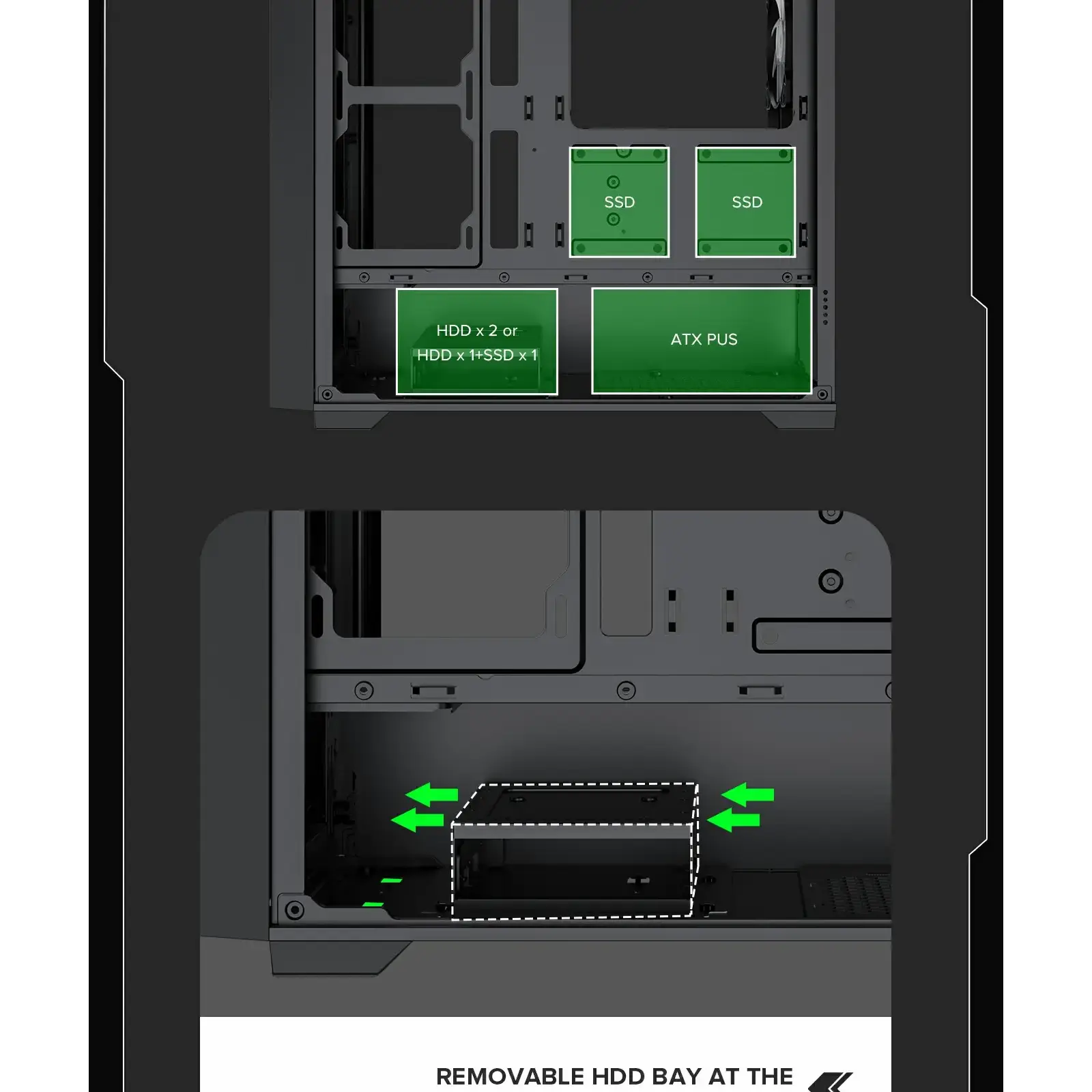 Корпус GAMEMAX Micro ATX без блока живлення, закалене скло Defender TG UA