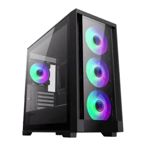 Корпус GAMEMAX Micro ATX без блока живлення, закалене скло Defender TG UA