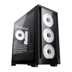 Корпус GAMEMAX Micro ATX без блока живлення, закалене скло Defender TG UA