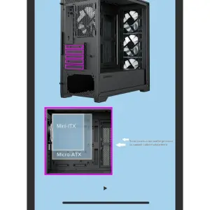 Корпус GAMEMAX Micro ATX без блока живлення, закалене скло Destroyer TGB UA