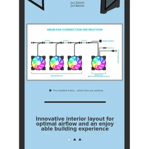 Корпус GAMEMAX Micro ATX без блока живлення, закалене скло Destroyer TGB UA