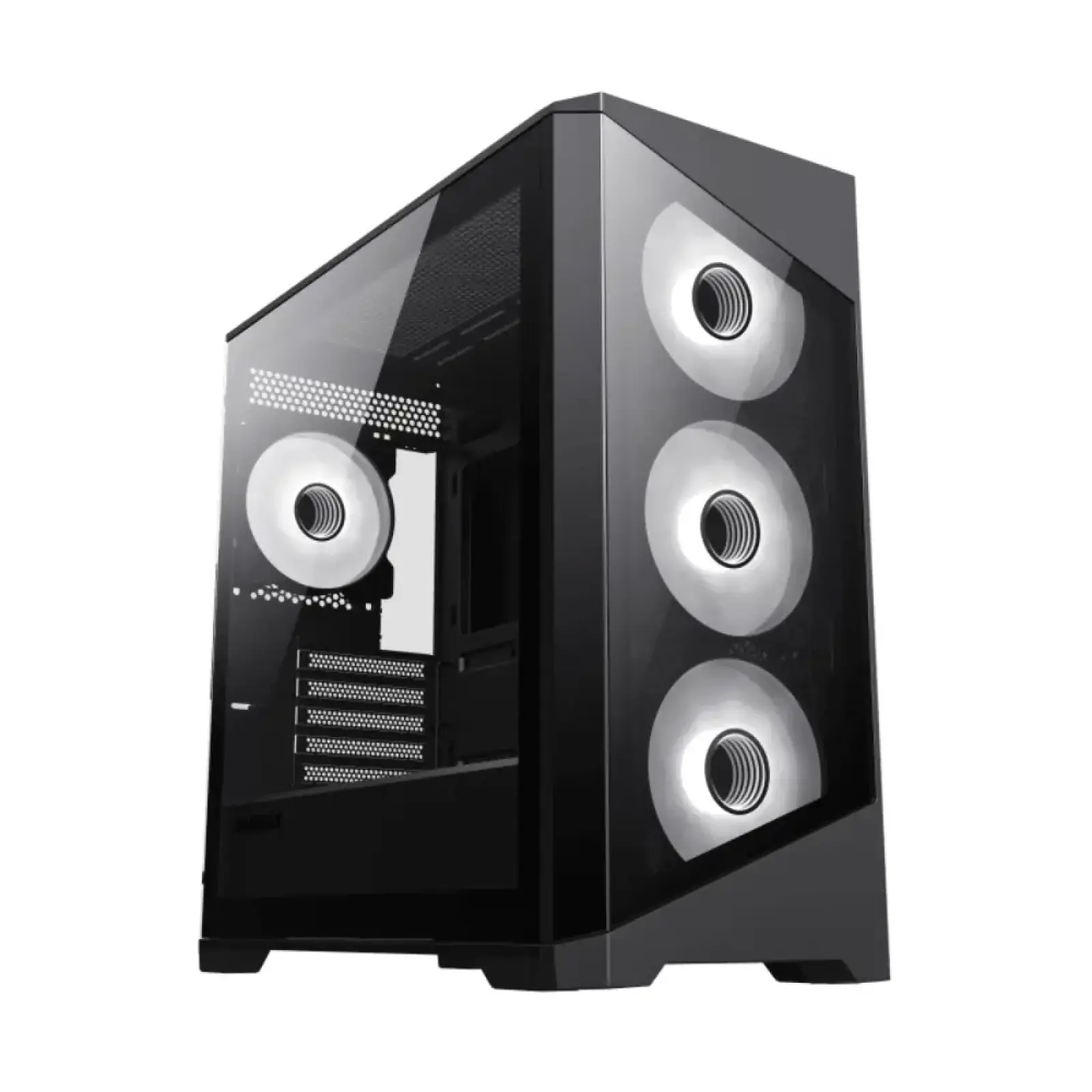 Корпус GAMEMAX Micro ATX без блока живлення, закалене скло Destroyer TGB UA