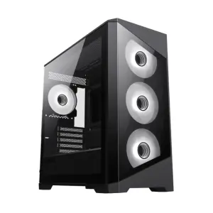 Корпус GAMEMAX Micro ATX без блока живлення, закалене скло Destroyer TGB UA