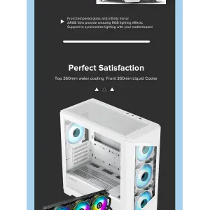 Корпус GAMEMAX Micro ATX без блока живлення , закалене скл о Destroyer TGW UA