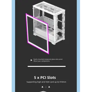 Корпус GAMEMAX Micro ATX без блока живлення , закалене скл о Destroyer TGW UA