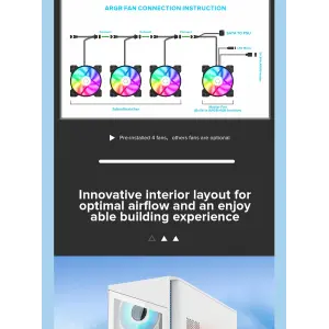 Корпус GAMEMAX Micro ATX без блока живлення , закалене скл о Destroyer TGW UA