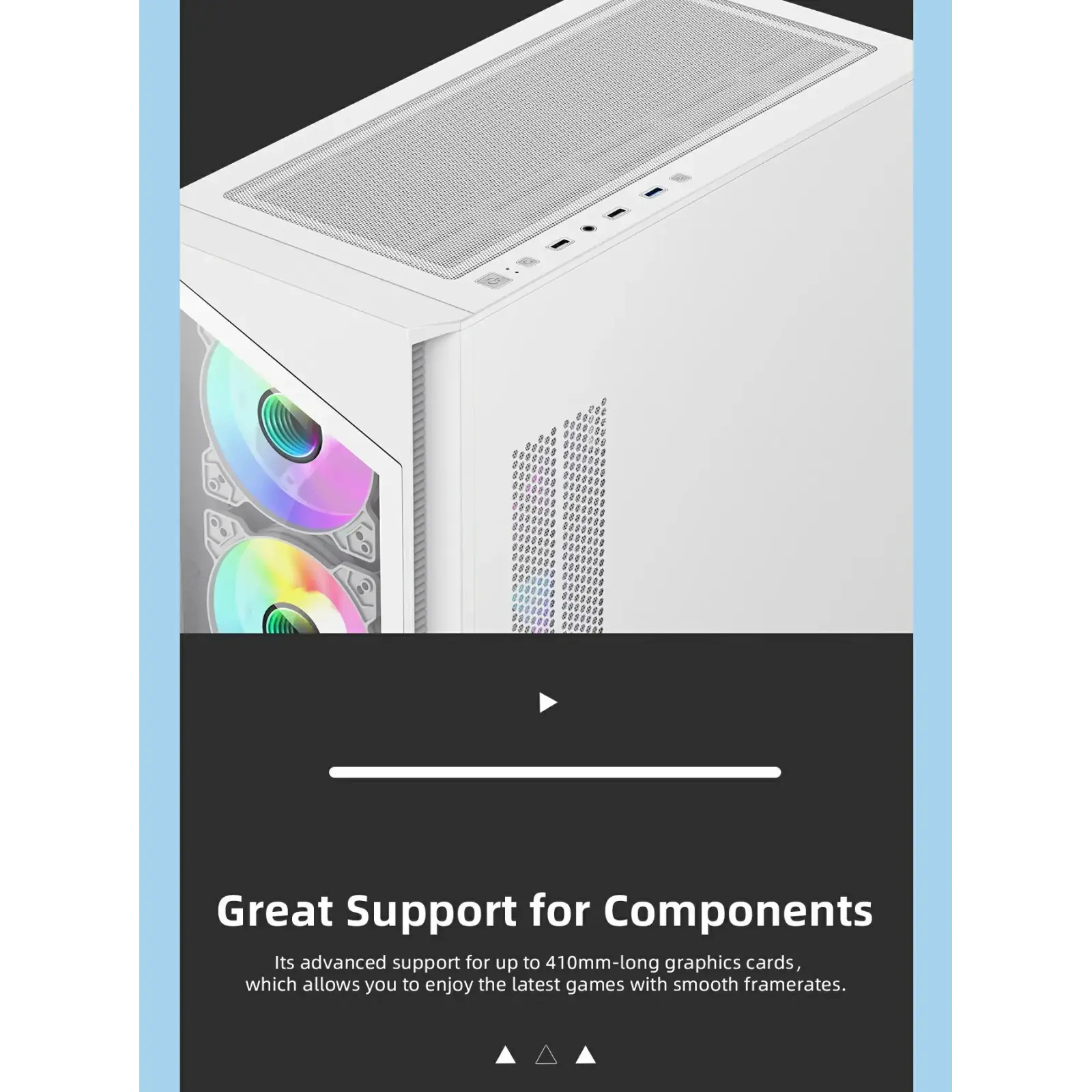 Корпус GAMEMAX Micro ATX без блока живлення , закалене скл о Destroyer TGW UA