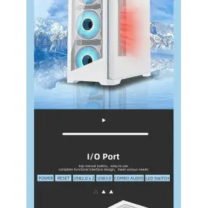 Корпус GameMax Destroyer TGW Без БЖ UA