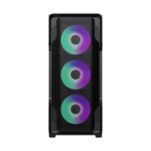 Корпус GAMEMAX Tower E-ATX без блока живлення , закалене с кло Siege BK UA