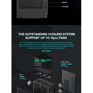 Корпус GAMEMAX Tower E-ATX без блока живлення , закалене с кло Siege BK UA