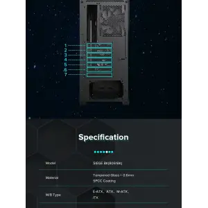 Корпус GameMax Siege BK Без БЖ UA
