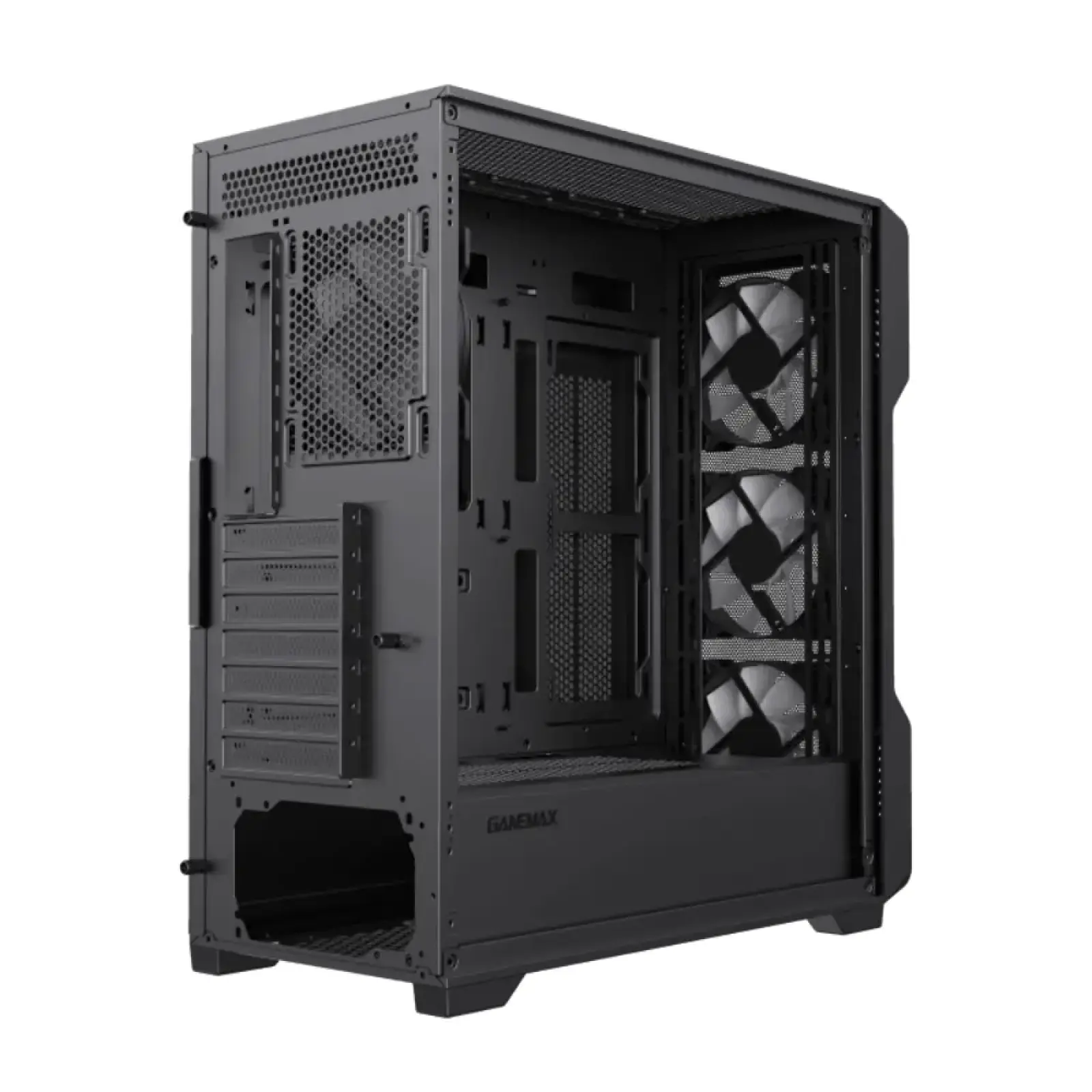 Корпус GAMEMAX Tower E-ATX без блока живлення , закалене с кло Siege BK UA