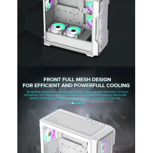 Корпус GAMEMAX Tower E-ATX без блока живлення , закалене с кло Siege WT UA