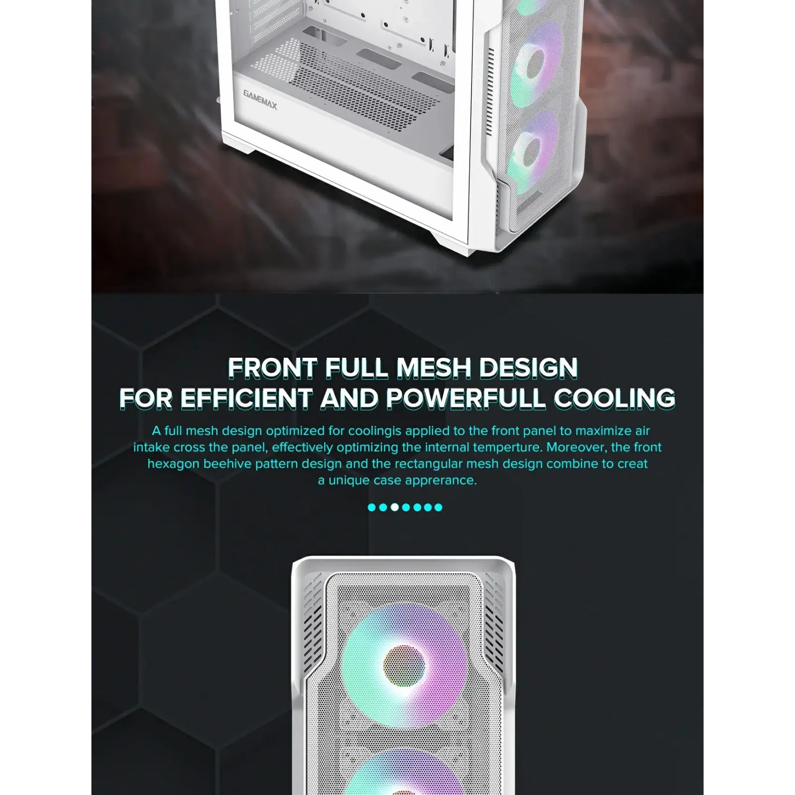 Корпус GAMEMAX Tower E-ATX без блока живлення , закалене с кло Siege WT UA