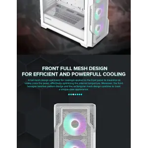 Корпус GAMEMAX Tower E-ATX без блока живлення , закалене с кло Siege WT UA