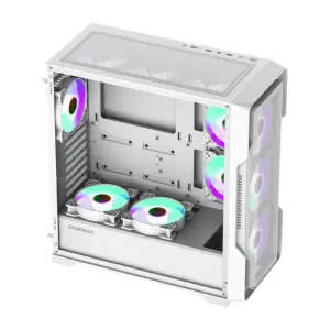 Корпус GAMEMAX Tower E-ATX без блока живлення , закалене с кло Siege WT UA