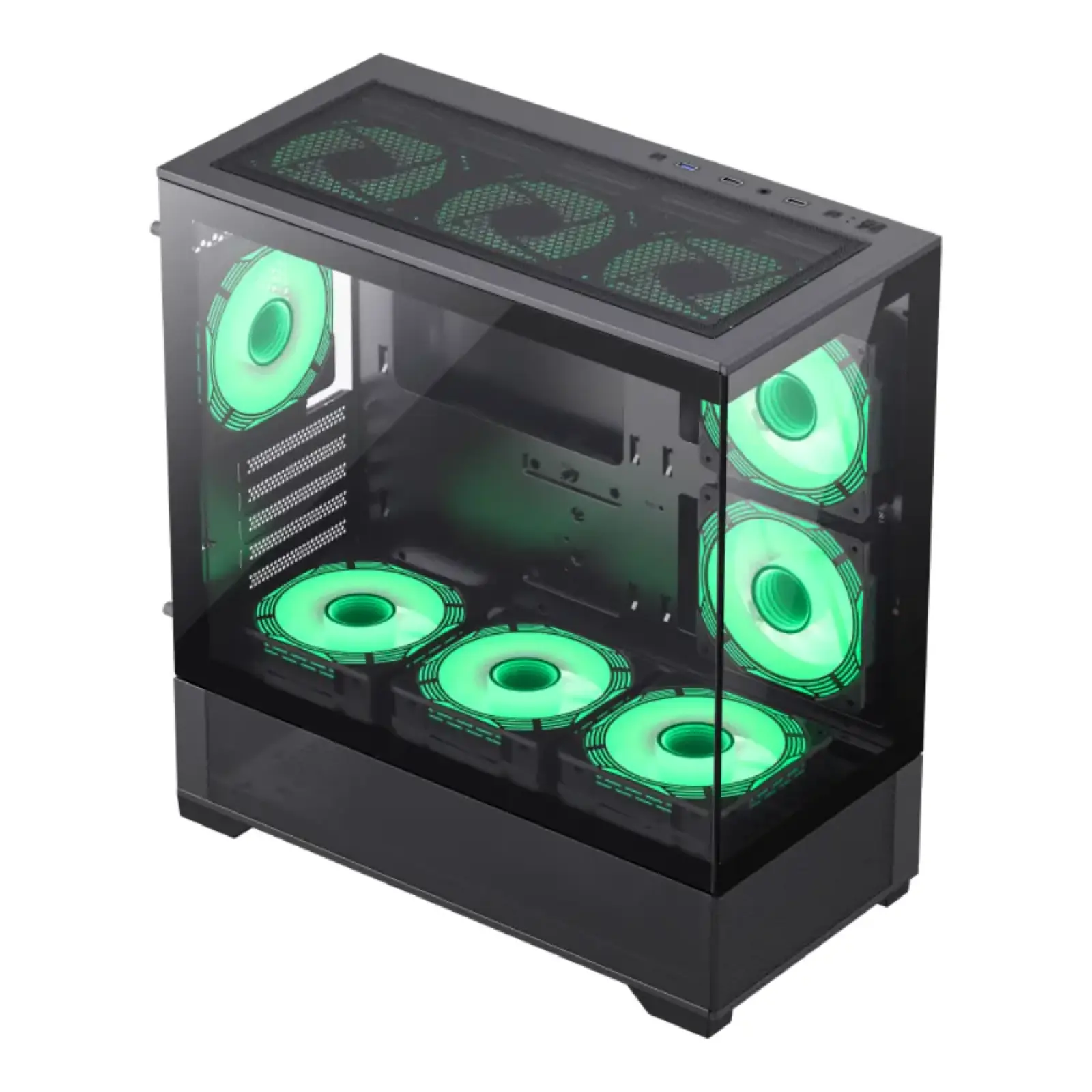 Корпус GAMEMAX Micro-ATX без блока живлення, Tempered Glass, Mesh, USB2.0x2, USB3.0x1 Vista MB UA