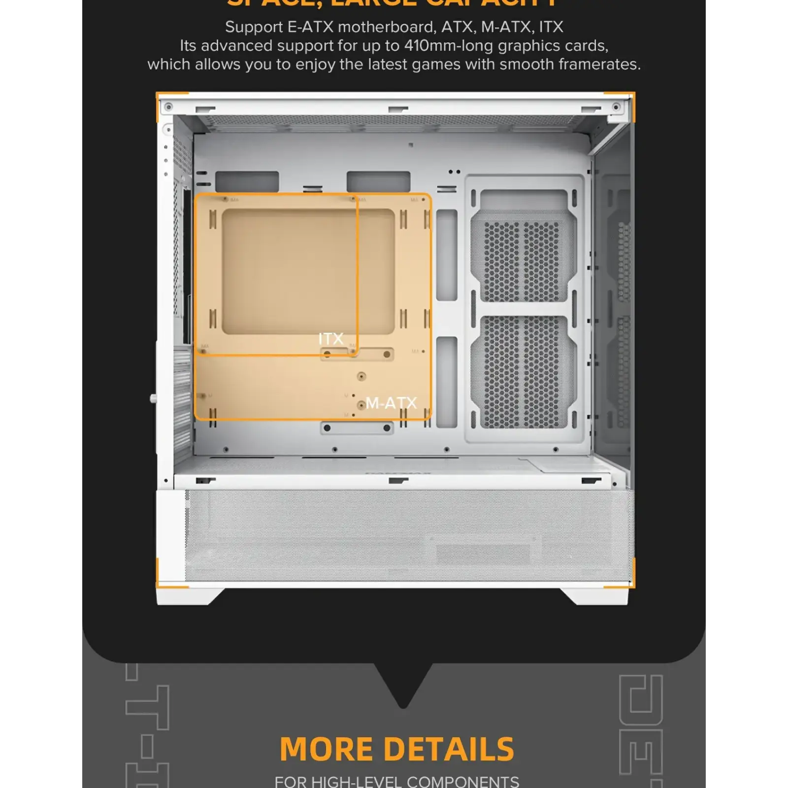 Корпус GAMEMAX Micro-ATX без блока живлення, Tempered Glass, Mesh, USB2.0x2, USB3.0x1 Vista MW UA