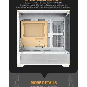 Корпус GAMEMAX Micro-ATX без блока живлення, Tempered Glass, Mesh, USB2.0x2, USB3.0x1 Vista MW UA