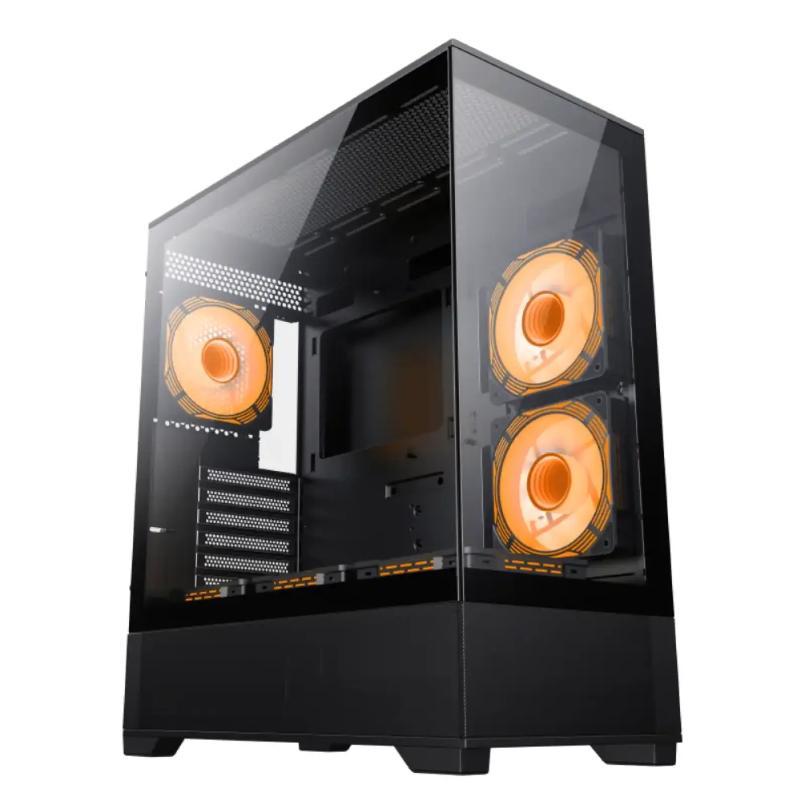 Корпус GAMEMAX комп'ютерний Midi ATX без блока живлення, E-ATX, ATX, M-ATX, ITX, Tempered Glass, Mesh Vista AB UA