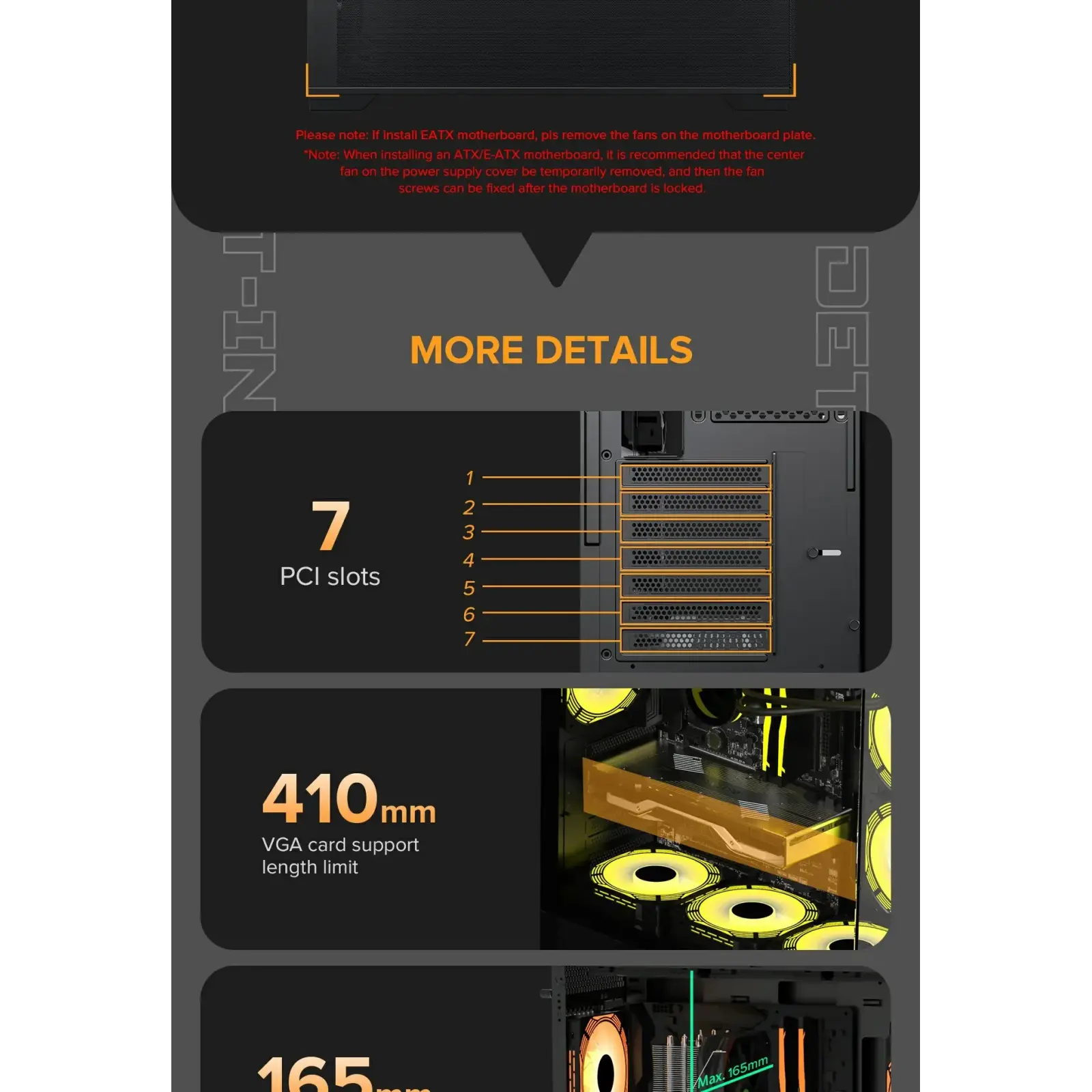 Корпус GAMEMAX комп'ютерний Midi ATX без блока живлення, E-ATX, ATX, M-ATX, ITX, Tempered Glass, Mesh Vista AB UA