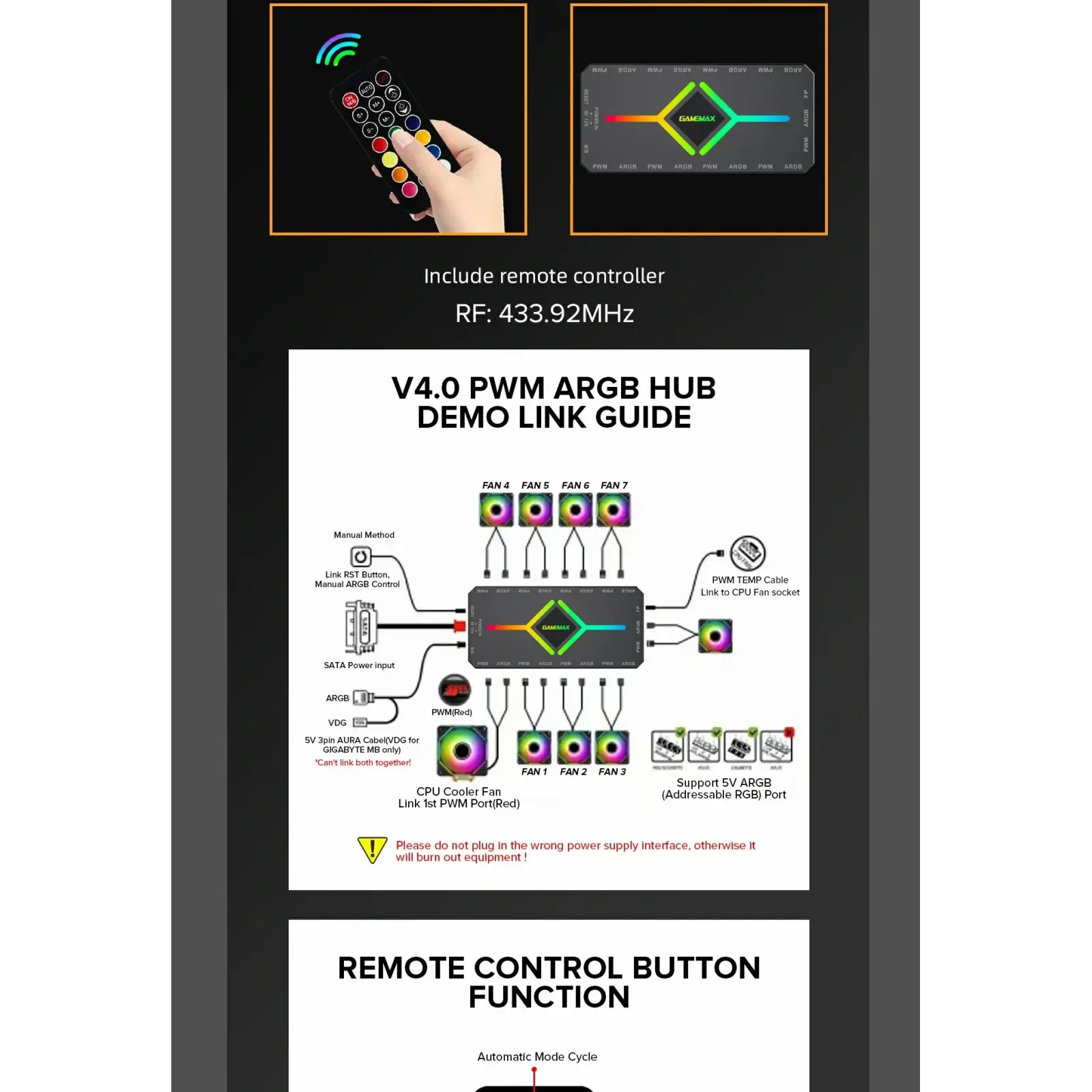 Корпус GAMEMAX комп'ютерний Midi ATX без блока живлення, E-ATX, ATX, M-ATX, ITX, Tempered Glass, Mesh Vista AB UA