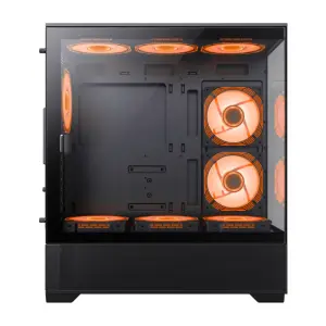 Корпус GAMEMAX комп'ютерний Midi ATX без блока живлення, E-ATX, ATX, M-ATX, ITX, Tempered Glass, Mesh Vista AB UA