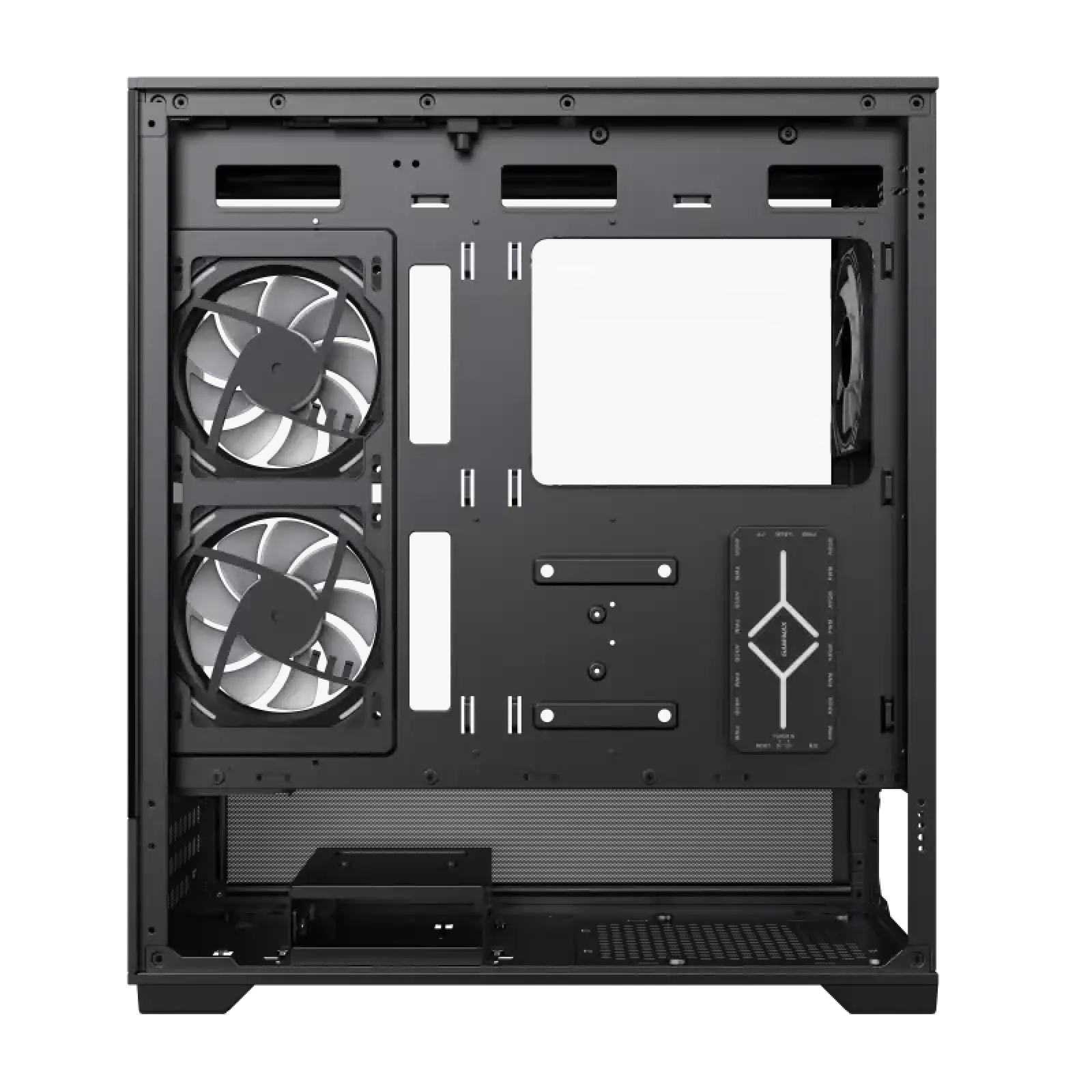 Корпус GAMEMAX комп'ютерний Midi ATX без блока живлення, E-ATX, ATX, M-ATX, ITX, Tempered Glass, Mesh Vista AB UA