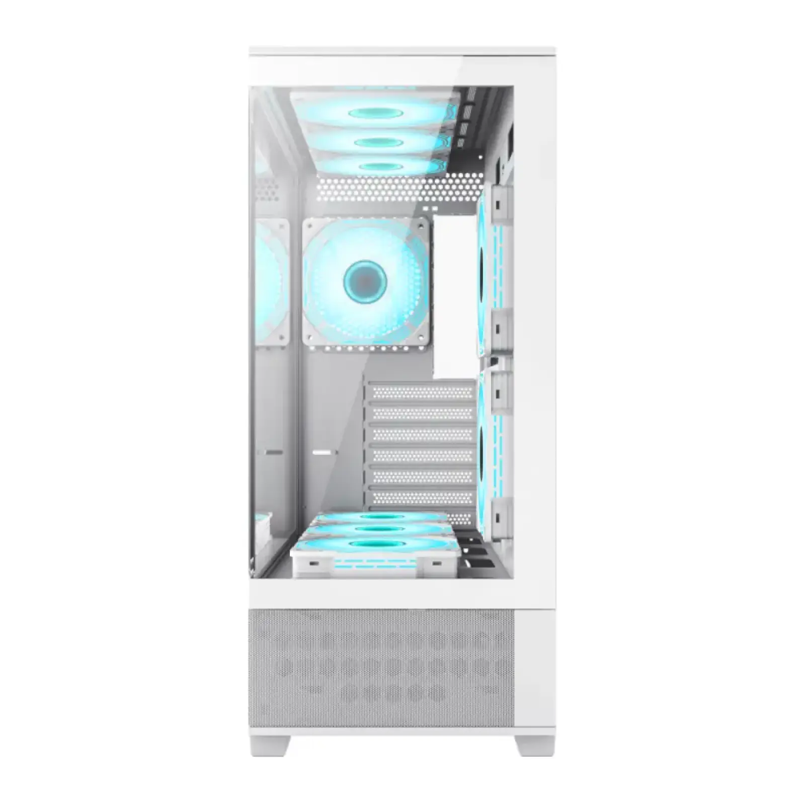 Корпус GAMEMAX комп'ютерний Midi ATX без блока живлення, E-ATX, ATX, M-ATX, ITX, Tempered Glass, Mesh Vista AW UA