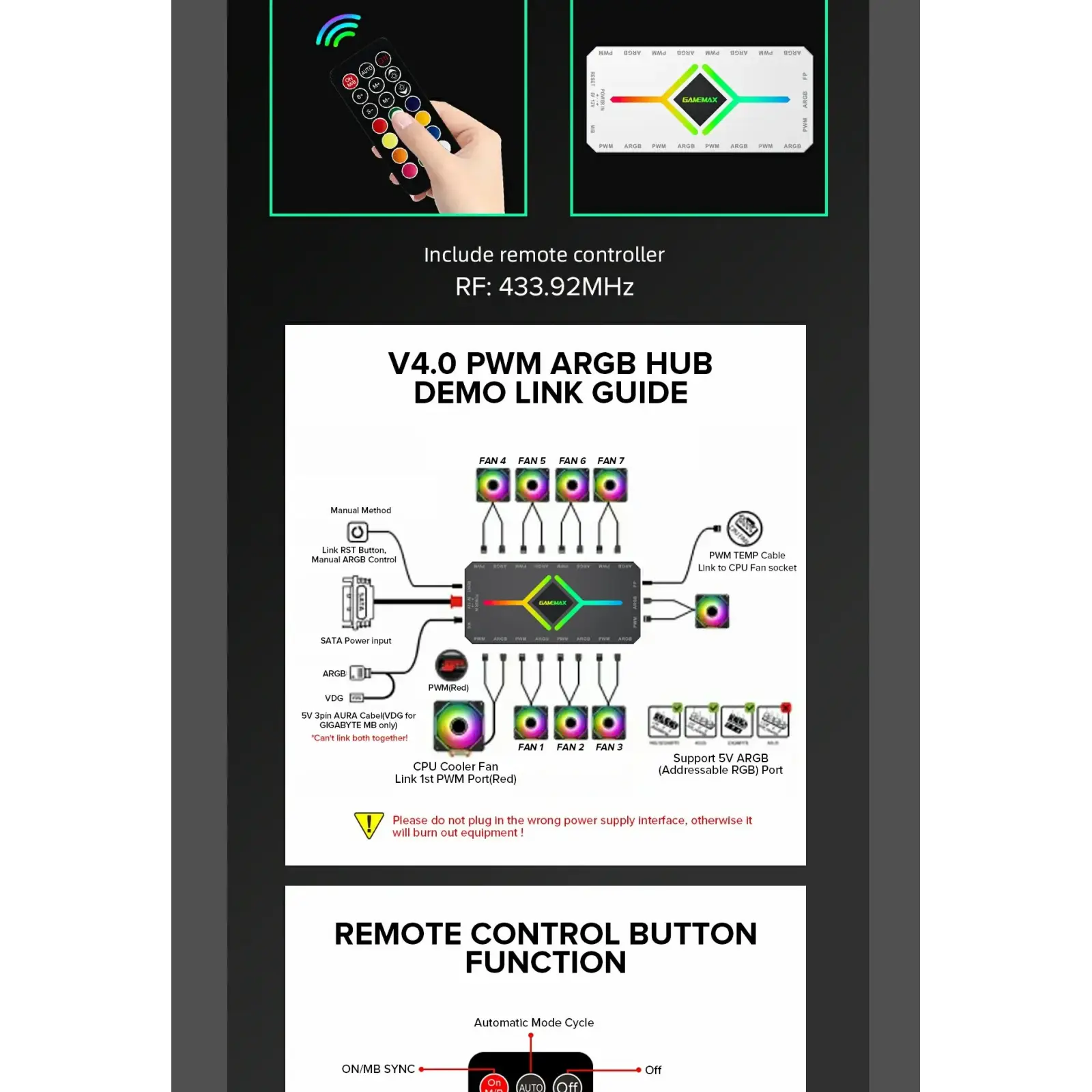Корпус GAMEMAX комп'ютерний Midi ATX без блока живлення, E-ATX, ATX, M-ATX, ITX, Tempered Glass, Mesh Vista AW UA