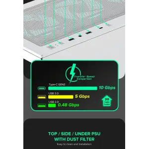 Корпус GameMax Vista AW Без БЖ UA