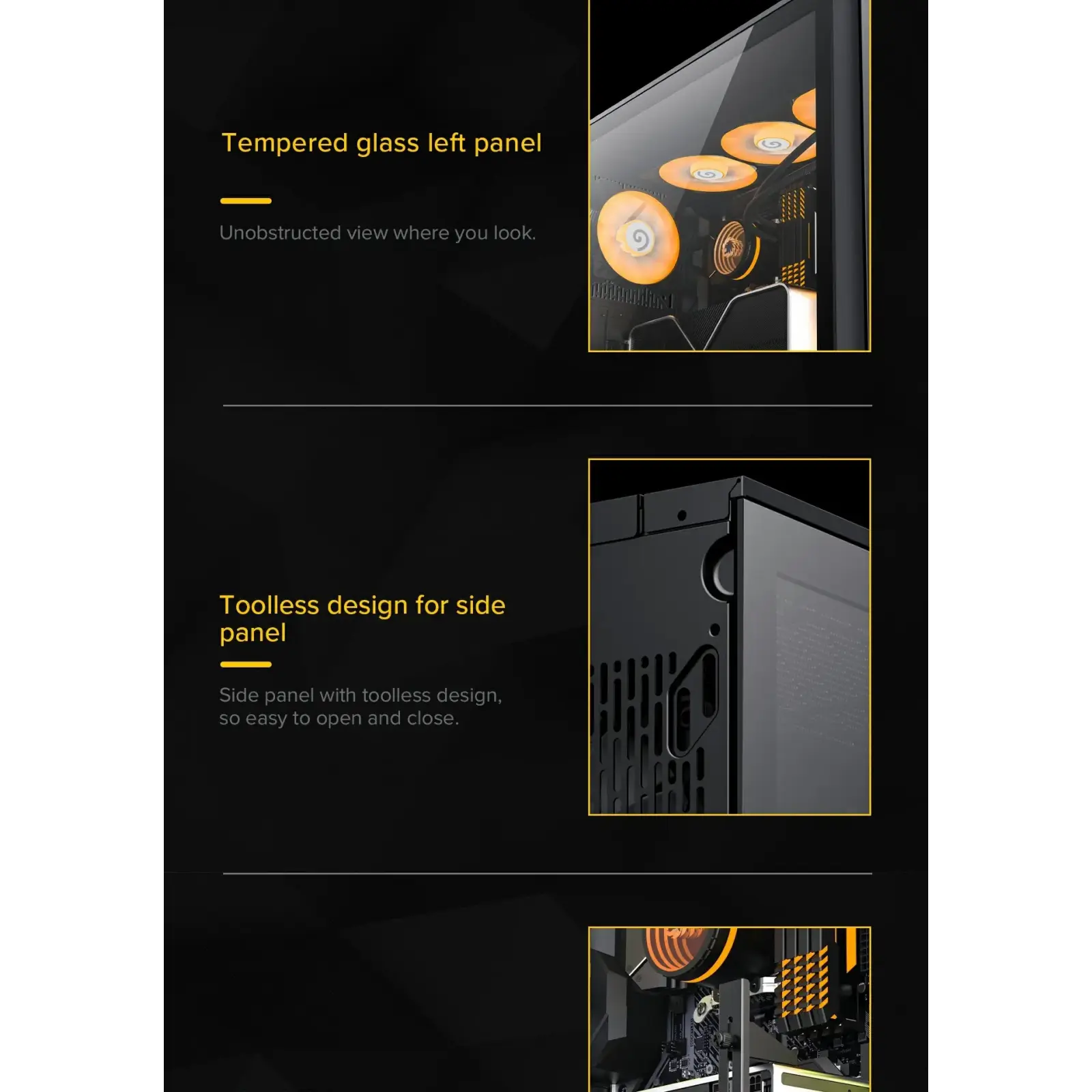 Корпус GAMEMAX Tower E-ATX без блока живлення , закалене с клоE-ATX,ATX, M-ATX,ITX, Tempered Glass,Mesh,USB2. Leader TG UA