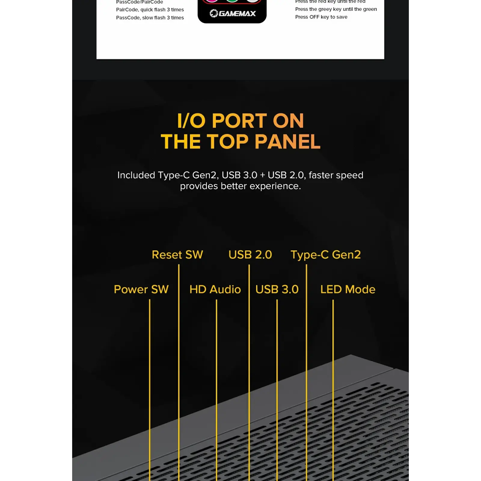 Корпус GAMEMAX Tower E-ATX без блока живлення , закалене с клоE-ATX,ATX, M-ATX,ITX, Tempered Glass,Mesh,USB2. Leader TG UA