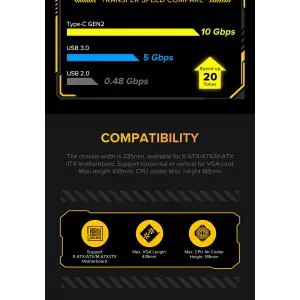 Корпус GameMax Leader TG Без БЖ UA