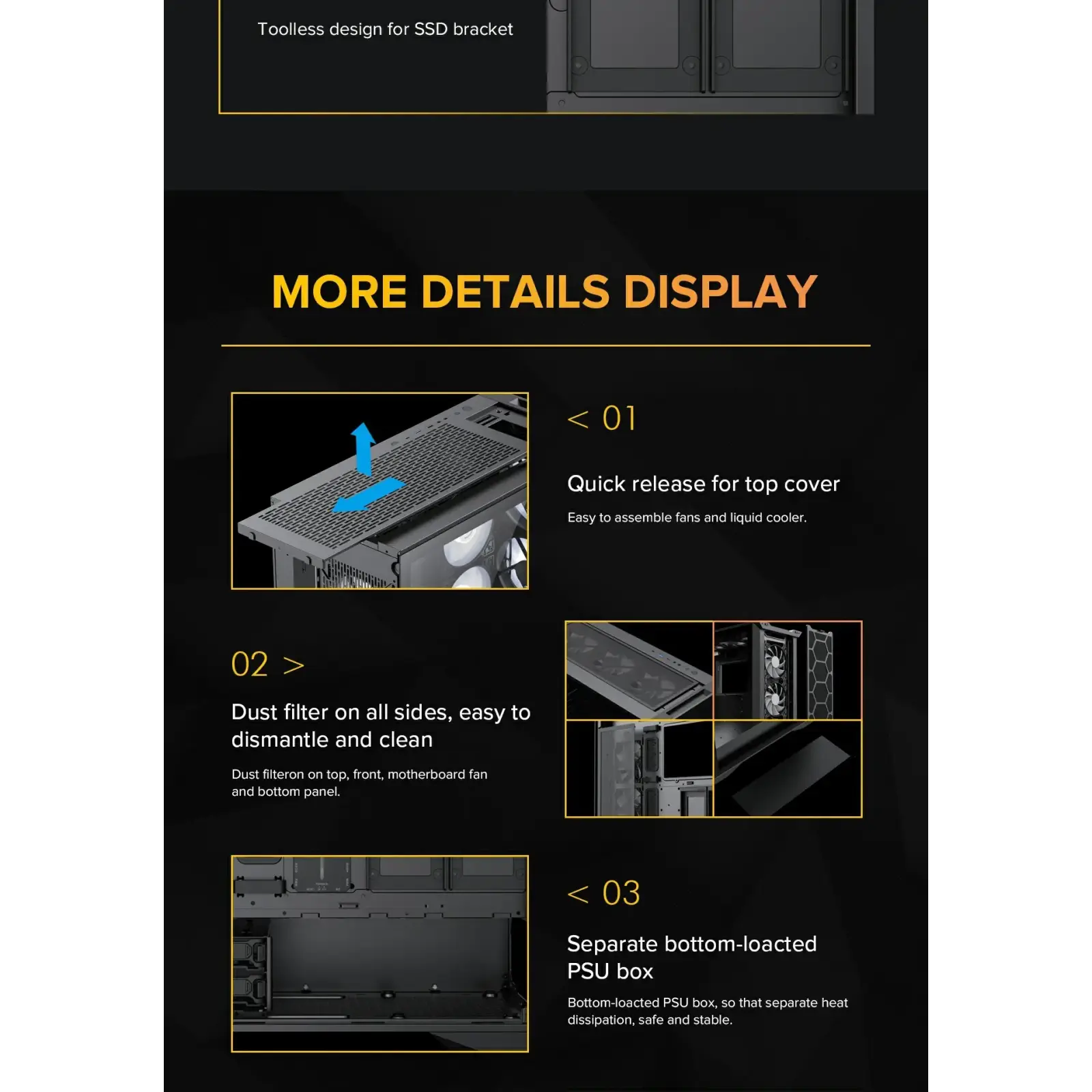 Корпус GAMEMAX Tower E-ATX без блока живлення , закалене с клоE-ATX,ATX, M-ATX,ITX, Tempered Glass,Mesh,USB2. Leader TG UA