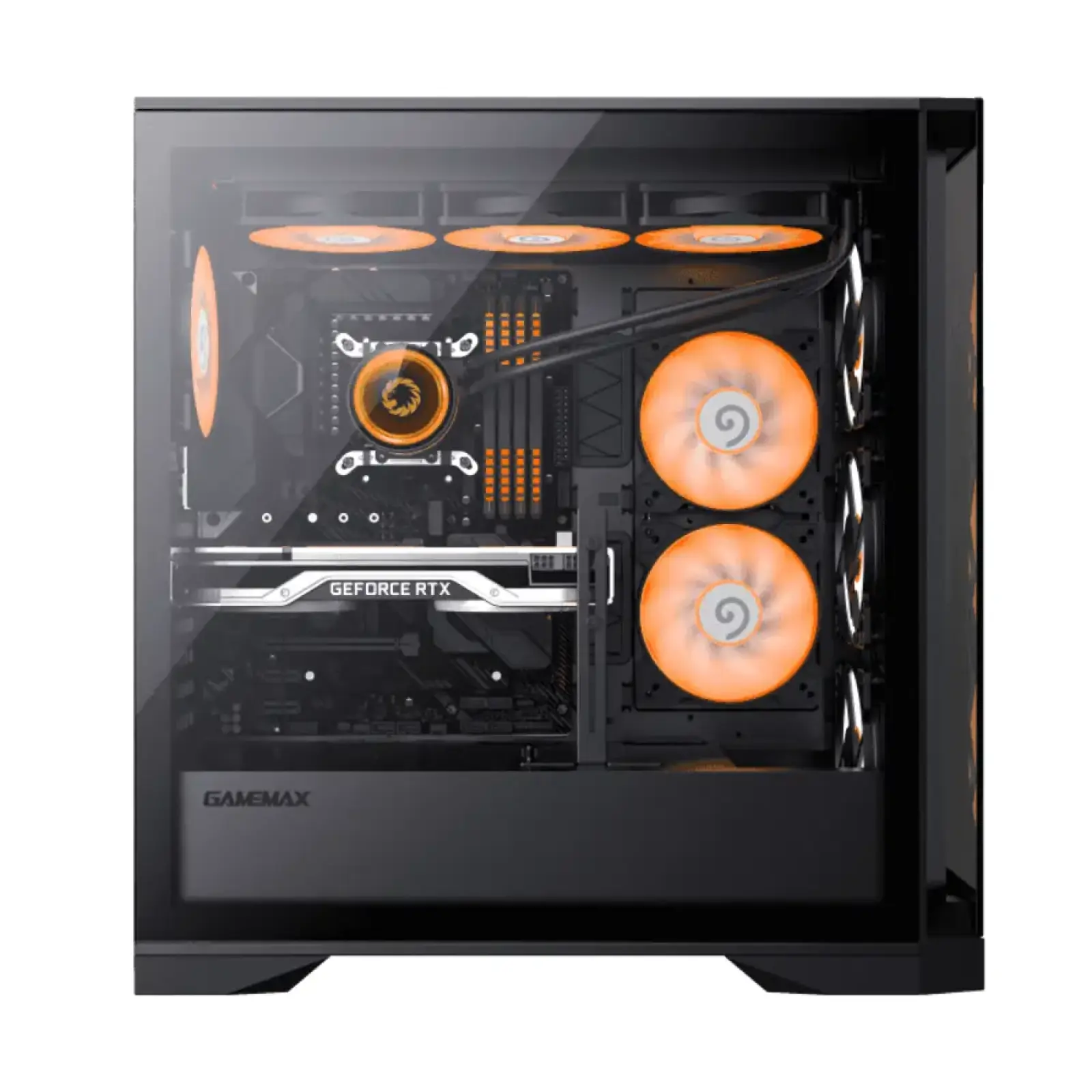 Корпус GAMEMAX Tower E-ATX без блока живлення , закалене с клоE-ATX,ATX, M-ATX,ITX, Tempered Glass,Mesh,USB2. Leader TG UA