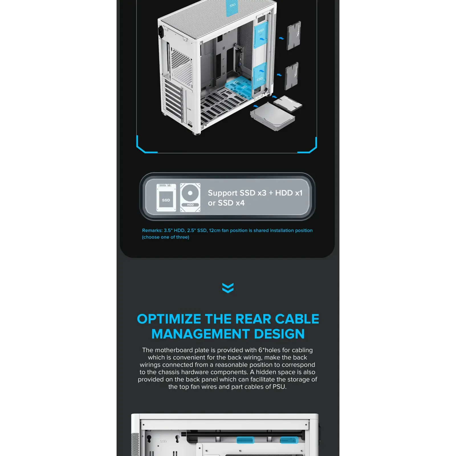 Корпус GAMEMAX Tower ATX без блока живлення DTX,Mini-ITX USB3.0x1,Type-C , Combo audio MeshBox PRO WT UA