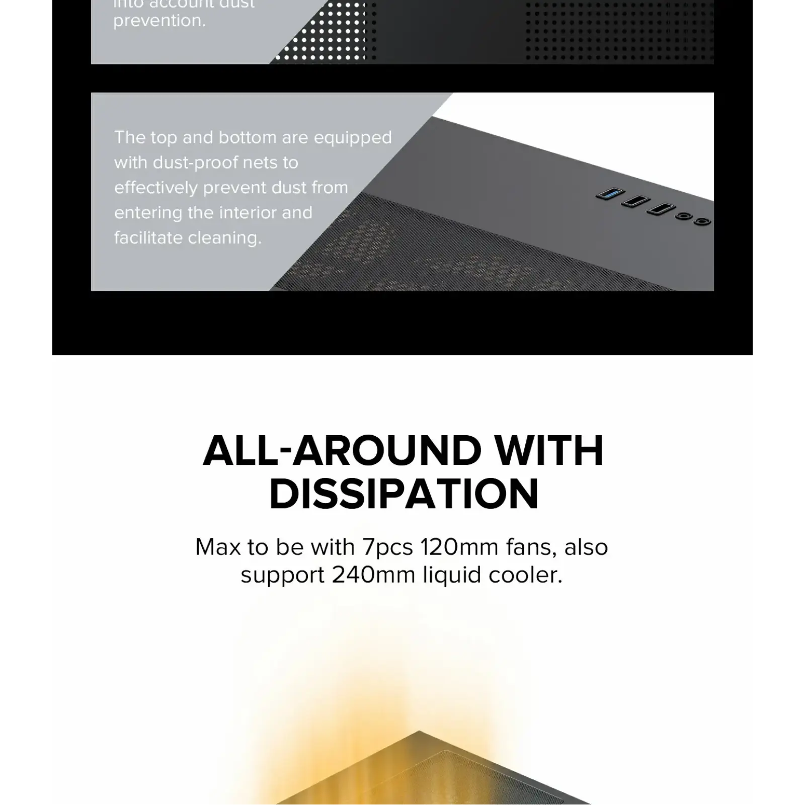 Корпус GAMEMAX Micro-ATX без блока живлення, , загартоване скло, USB2.0x2, USB 3.0x1 Infinity Mini Black UA