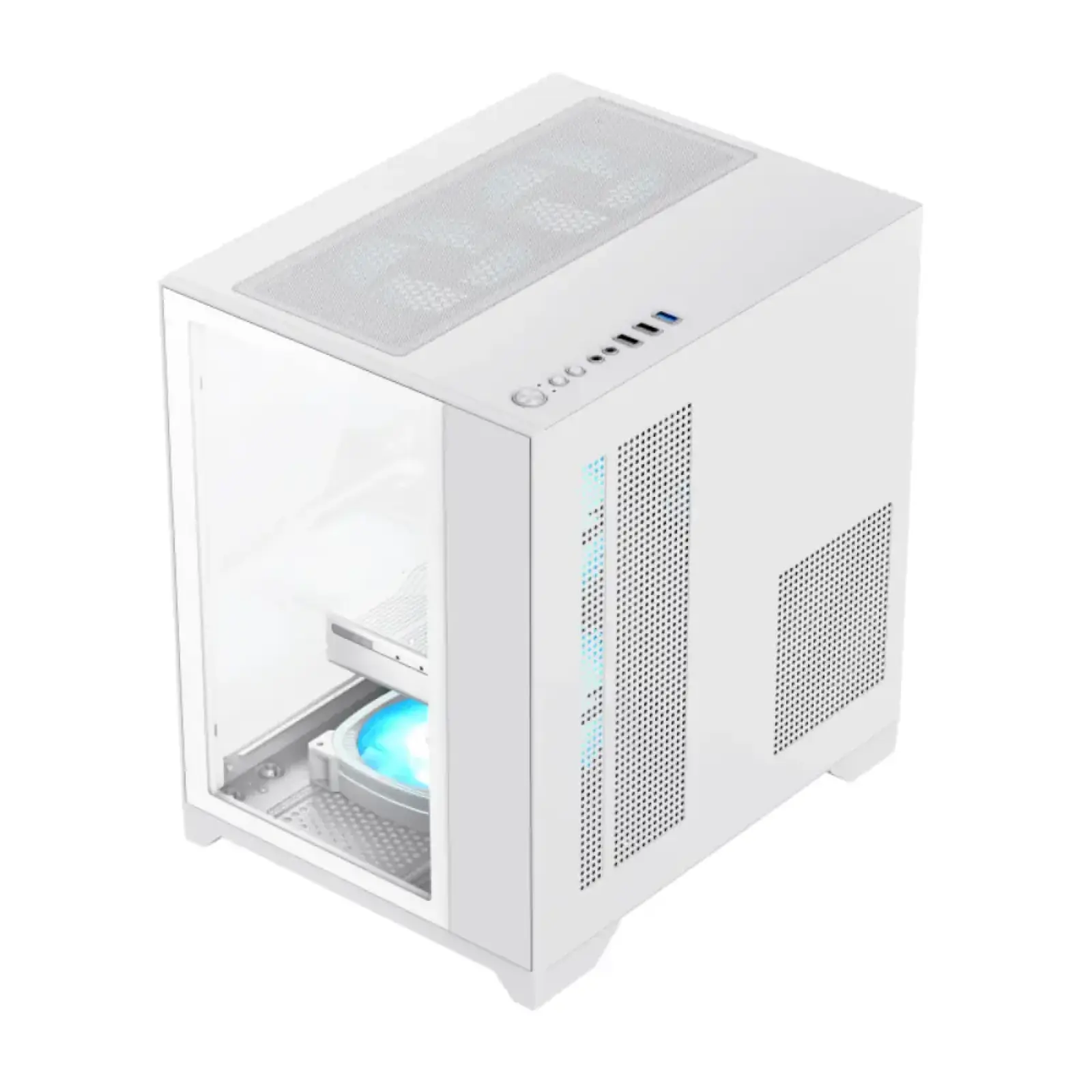Корпус GAMEMAX Micro-ATX без блока живлення, , загартоване скло, USB2.0x2, USB 3.0x1 Infinity Mini White UA
