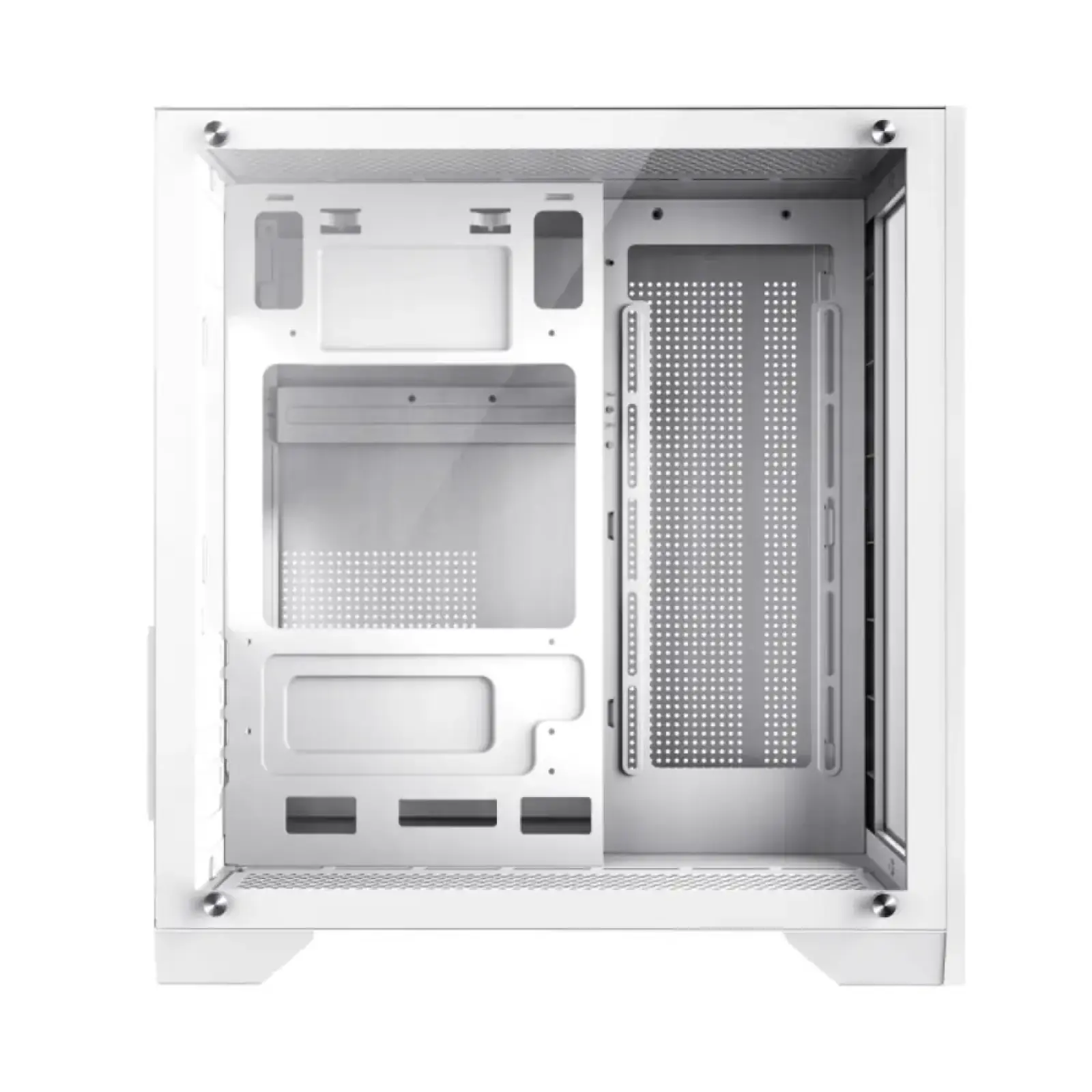 Корпус GAMEMAX Micro-ATX без блока живлення, , загартоване скло, USB2.0x2, USB 3.0x1 Infinity Mini White UA