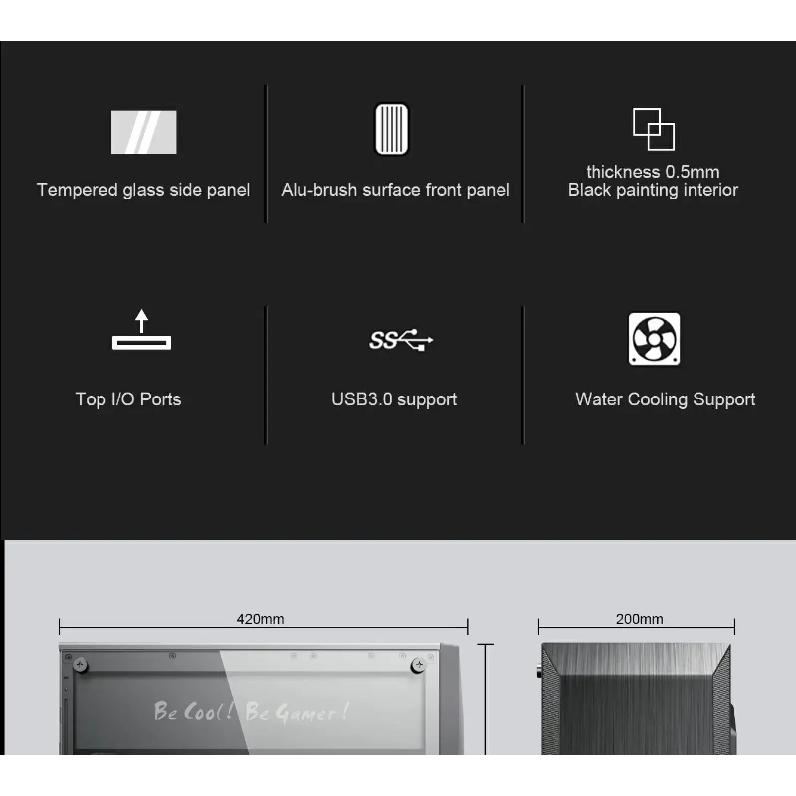 Корпус Gamemax Nova N5 б/БП UA