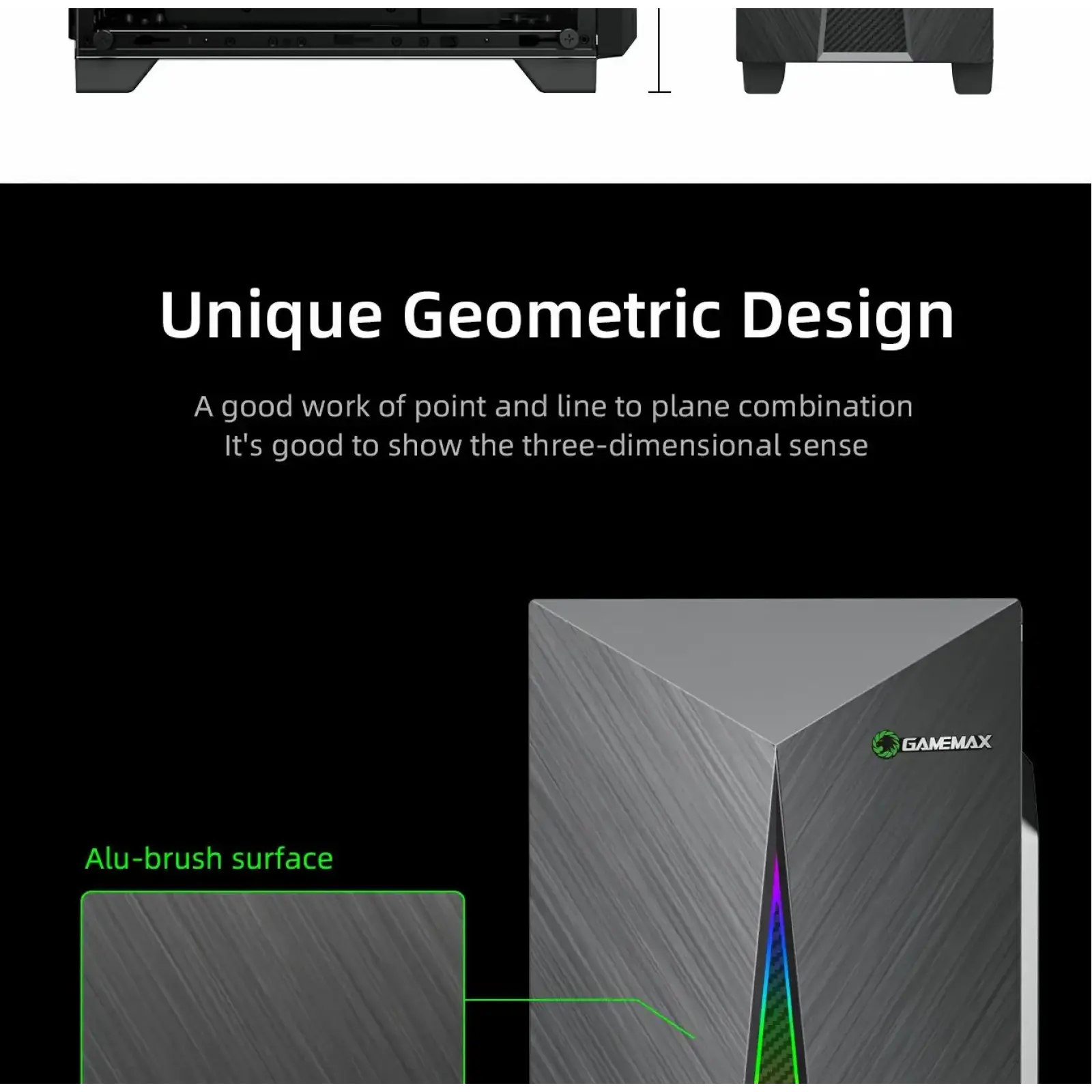 Корпус GAMEMAX ATX без блока живлення Nova N6 UA