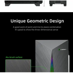 Корпус GAMEMAX ATX без блока живлення Nova N6 UA