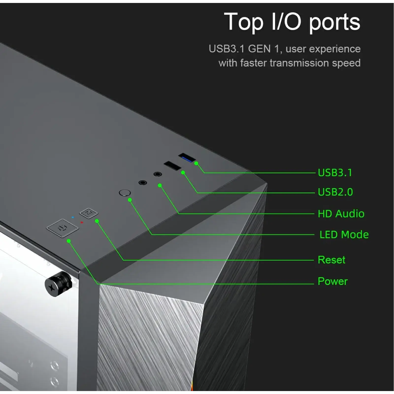 Корпус GAMEMAX ATX без блока живлення Nova N6 UA