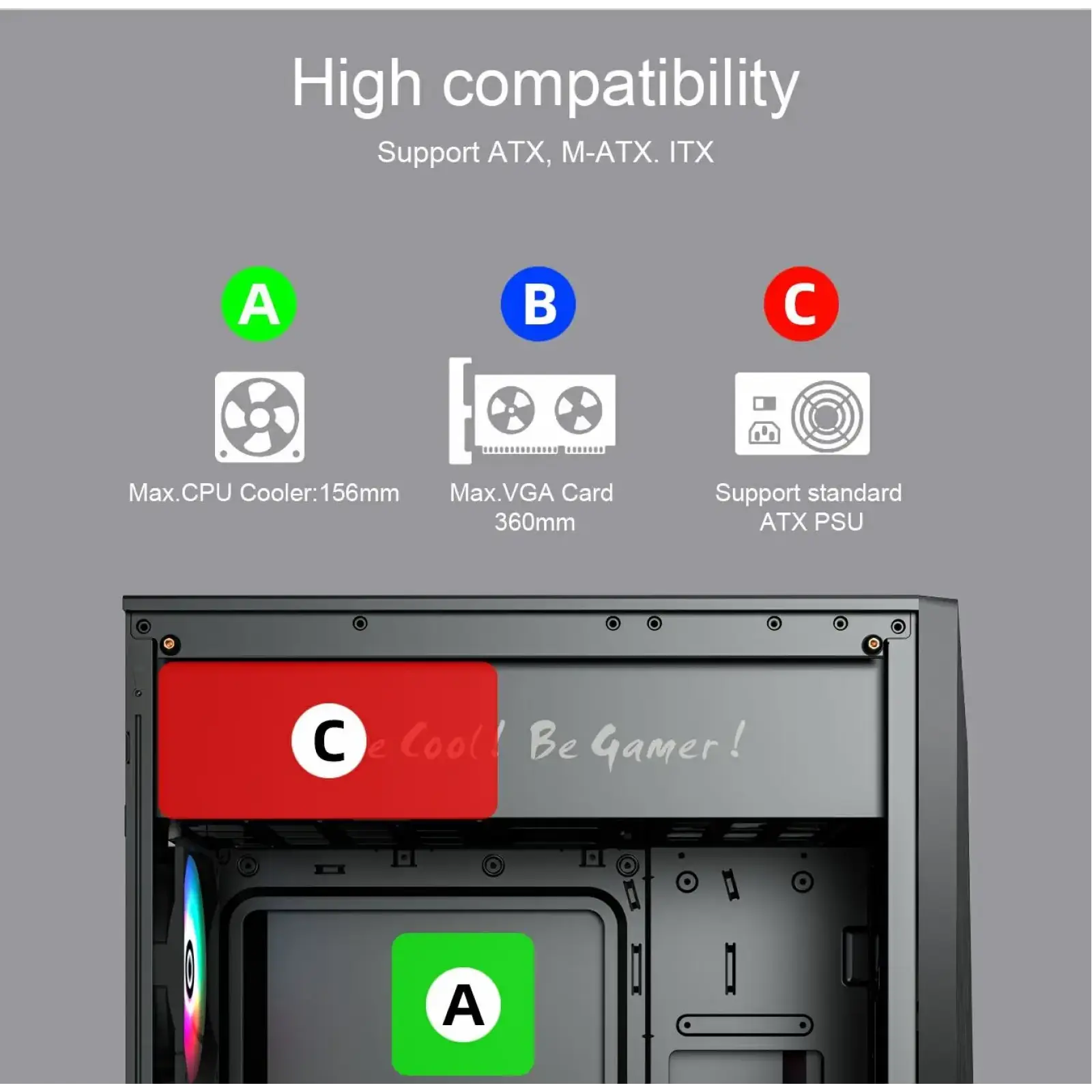 Корпус GAMEMAX ATX без блока живлення Nova N6 UA