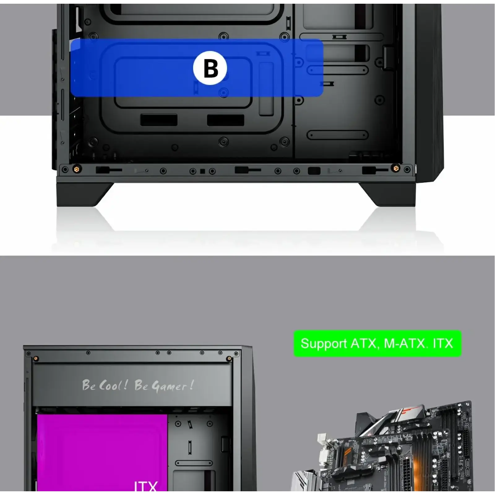 Корпус GAMEMAX ATX без блока живлення Nova N6 UA