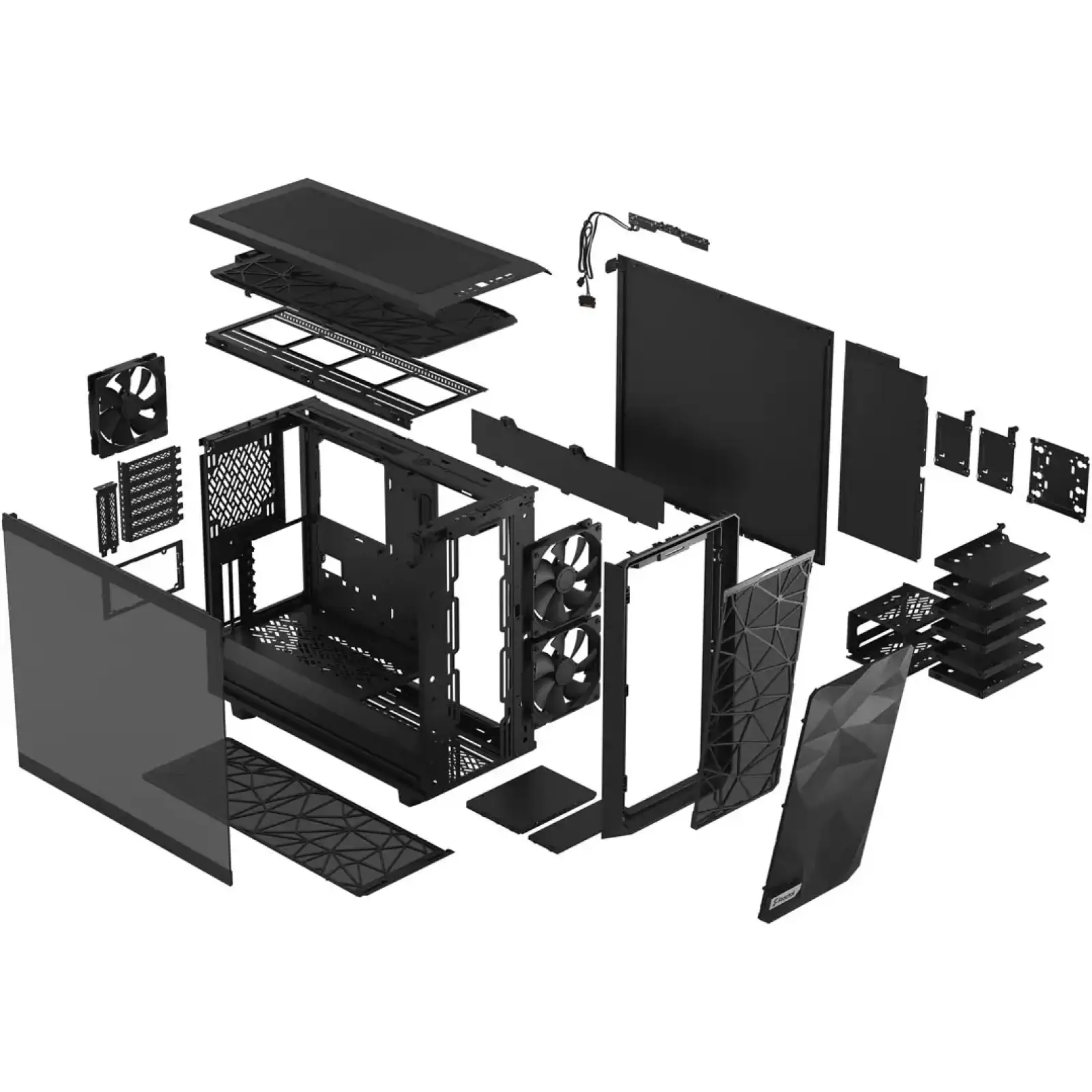 Корпус Fractal Design Meshify 2 Black TG Light Tint Без БП (FD-C-MES2A-03) UA