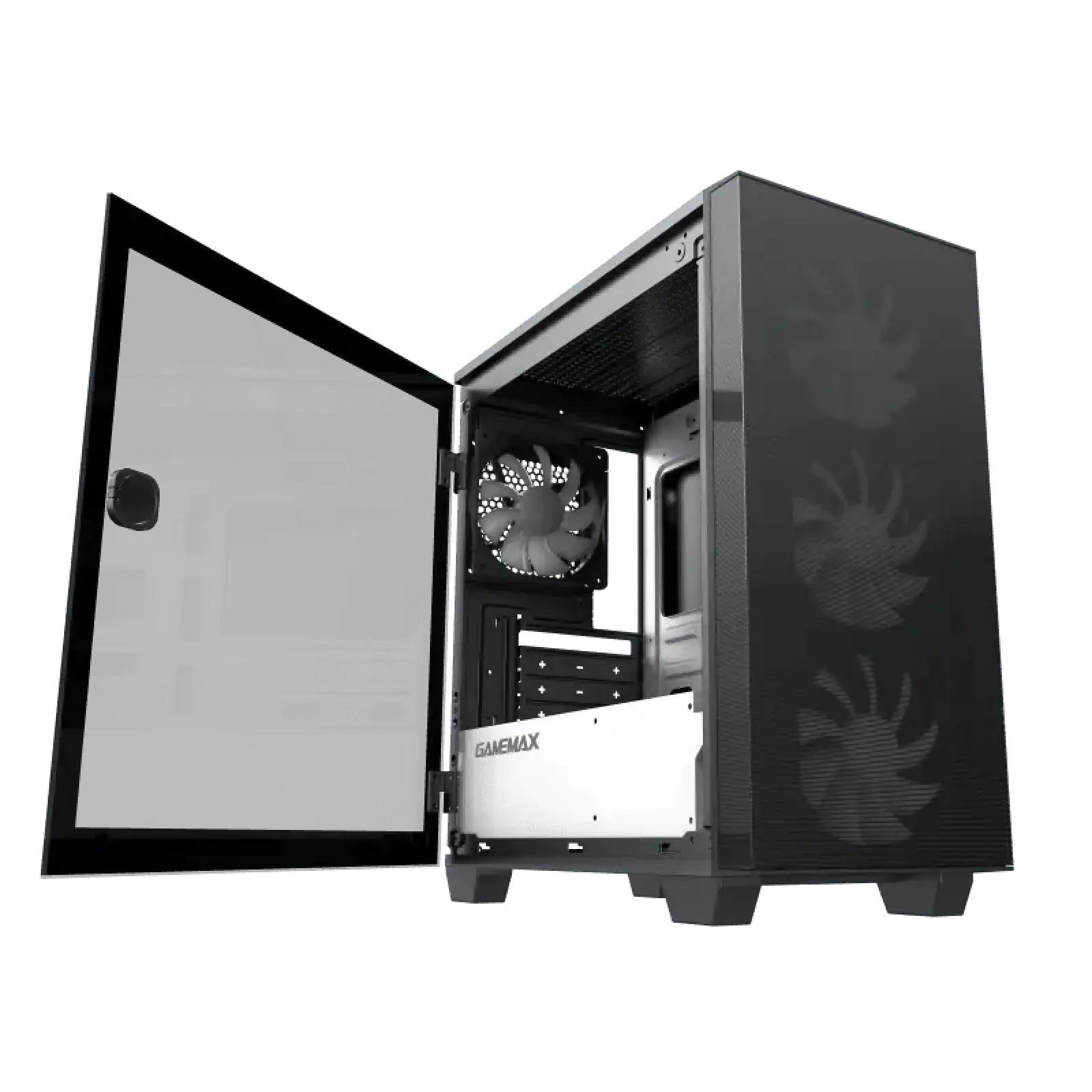 Корпус GAMEMAX MICRO ATX без блока живлення front panel with full mesh, V 1.62 PWM +ARGB Hub Aero Mini UA