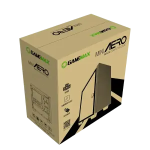 Корпус GAMEMAX MICRO ATX без блока живлення front panel with full mesh, V 1.62 PWM +ARGB Hub Aero Mini UA