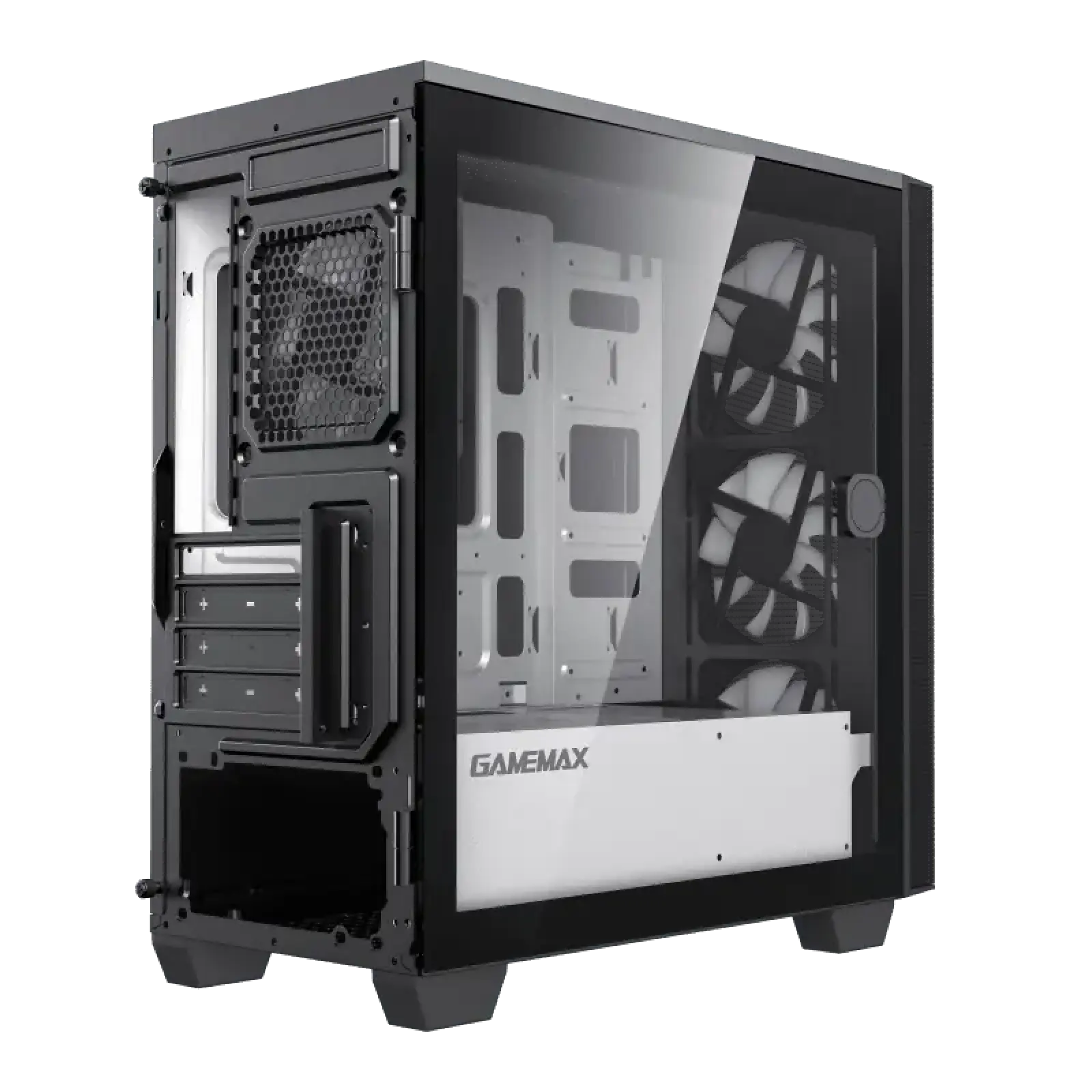 Корпус GAMEMAX MICRO ATX без блока живлення front panel with full mesh, V 1.62 PWM +ARGB Hub Aero Mini UA